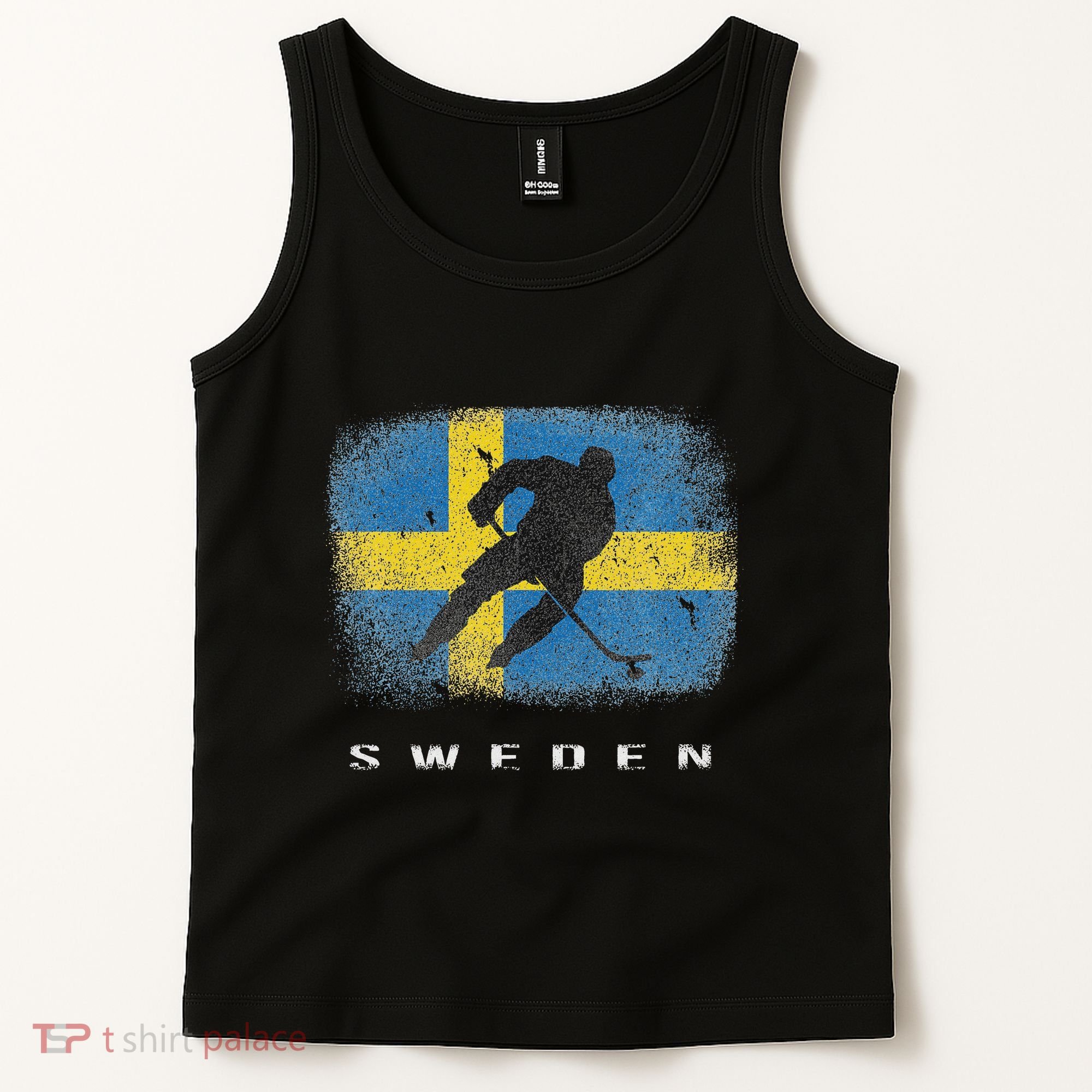 Sweden Ice Hockey Swedish Flag Tank Top