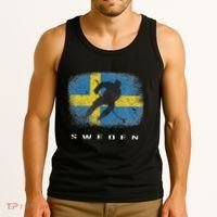 Sweden Ice Hockey Swedish Flag Tank Top thumb 3