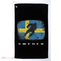 Sweden Ice Hockey Swedish Flag Golf Towel thumb 0