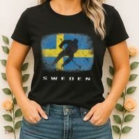 Sweden Ice Hockey Swedish Flag Women's T-Shirt thumb 2