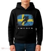 Sweden Ice Hockey Swedish Flag Kids Hoodie thumb 4