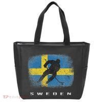 Sweden Ice Hockey Swedish Flag Tote Bag thumb 0