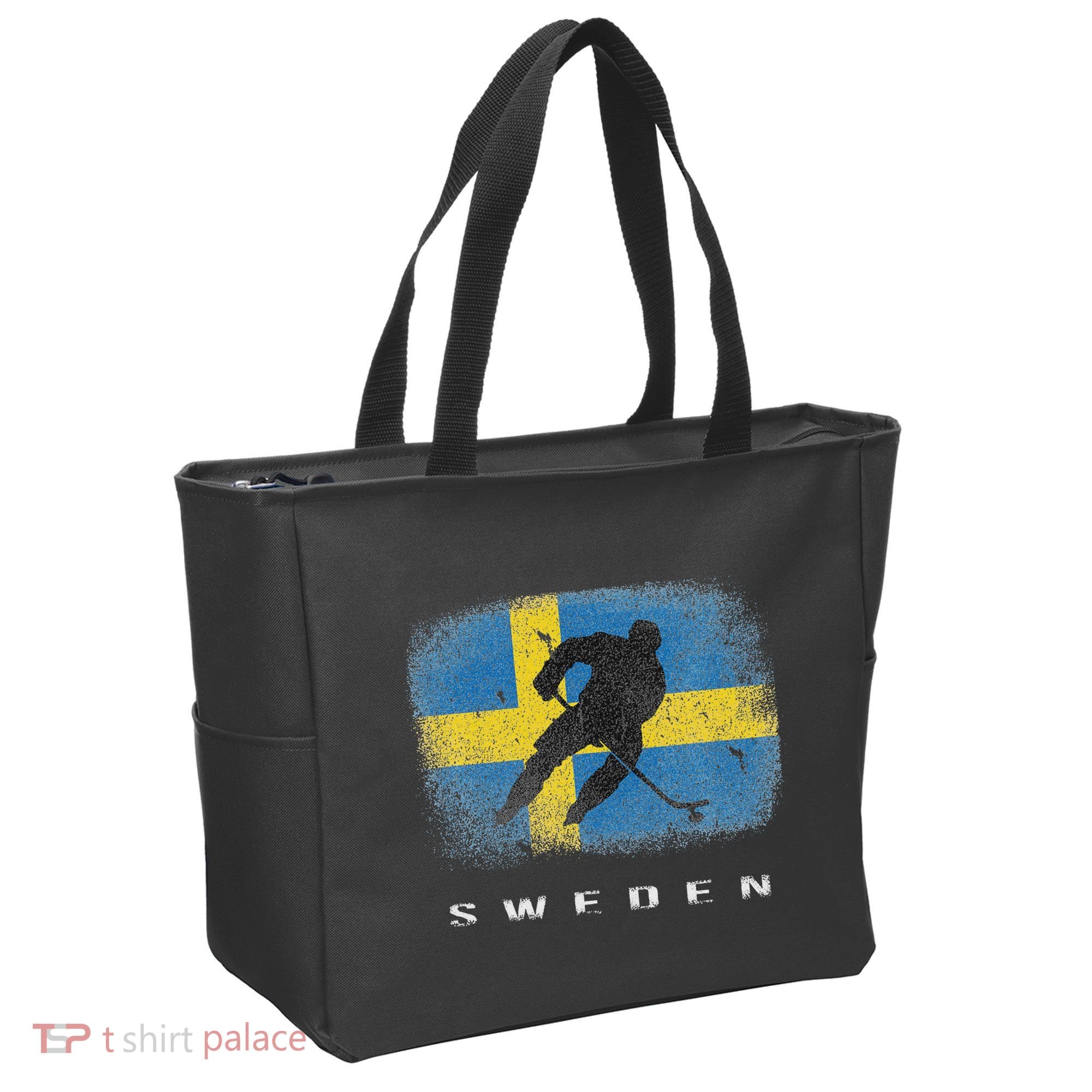 Sweden Ice Hockey Swedish Flag Tote Bag