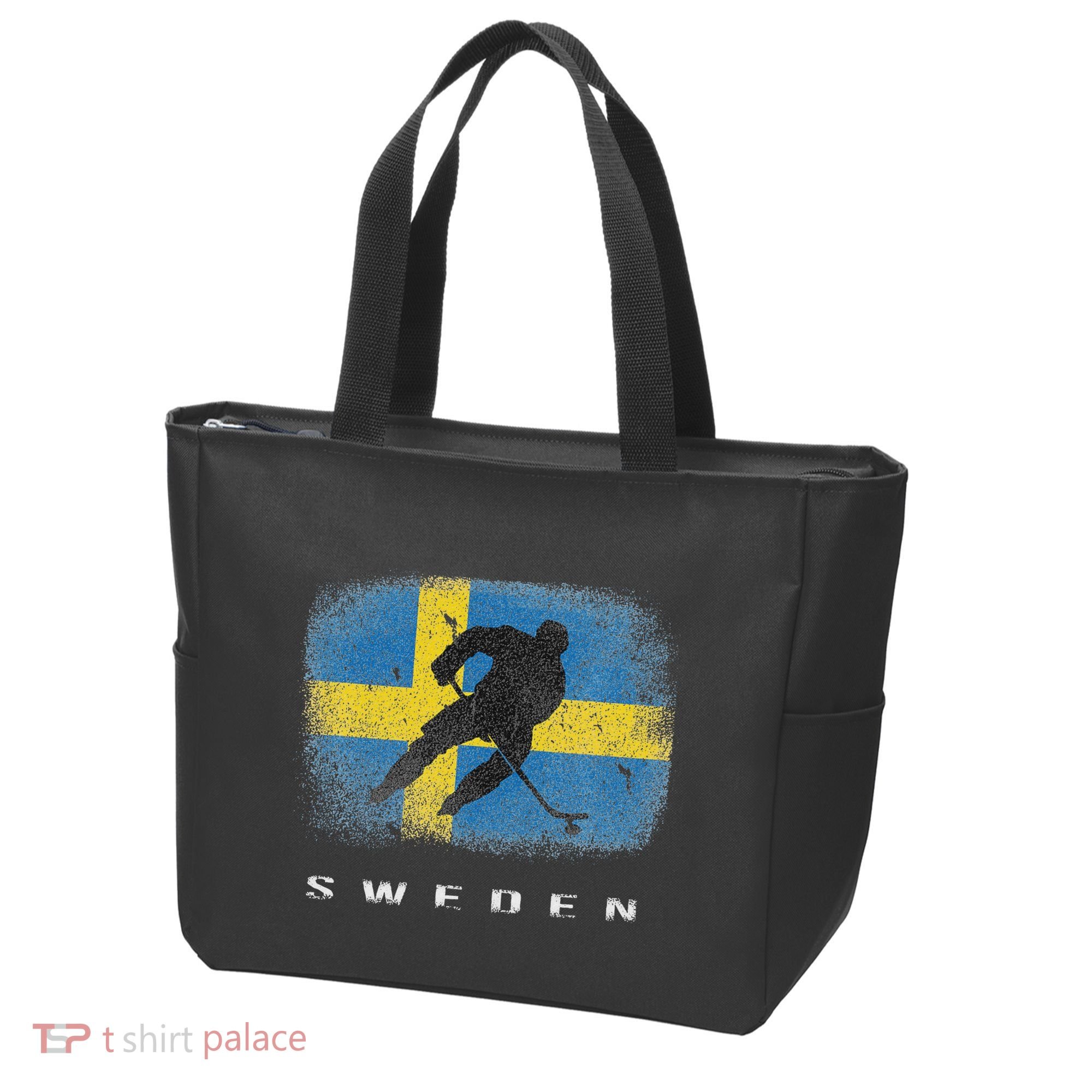 Sweden Ice Hockey Swedish Flag Tote Bag