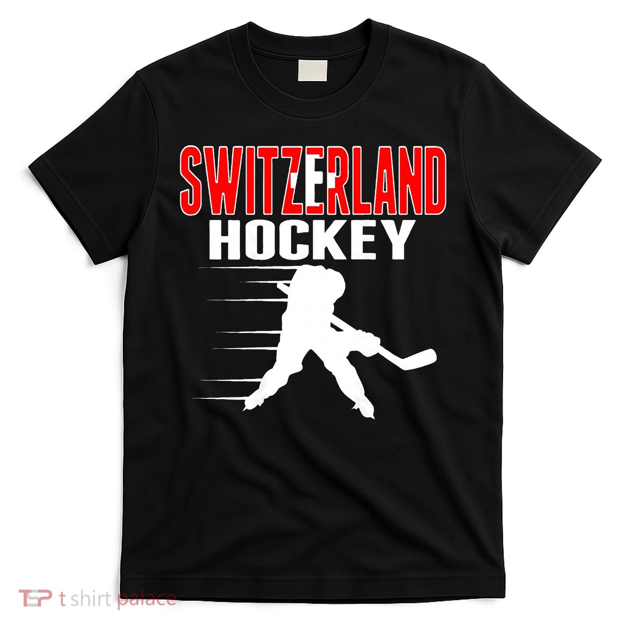 Switzerland Ice Hockey Fans Jersey Support Swiss Hockey Team T-Shirt