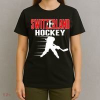 Switzerland Ice Hockey Fans Jersey Support Swiss Hockey Team T-Shirt thumb 4
