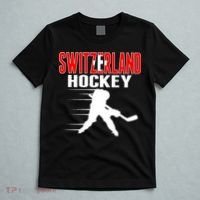 Switzerland Ice Hockey Fans Jersey Support Swiss Hockey Team T-Shirt thumb 5