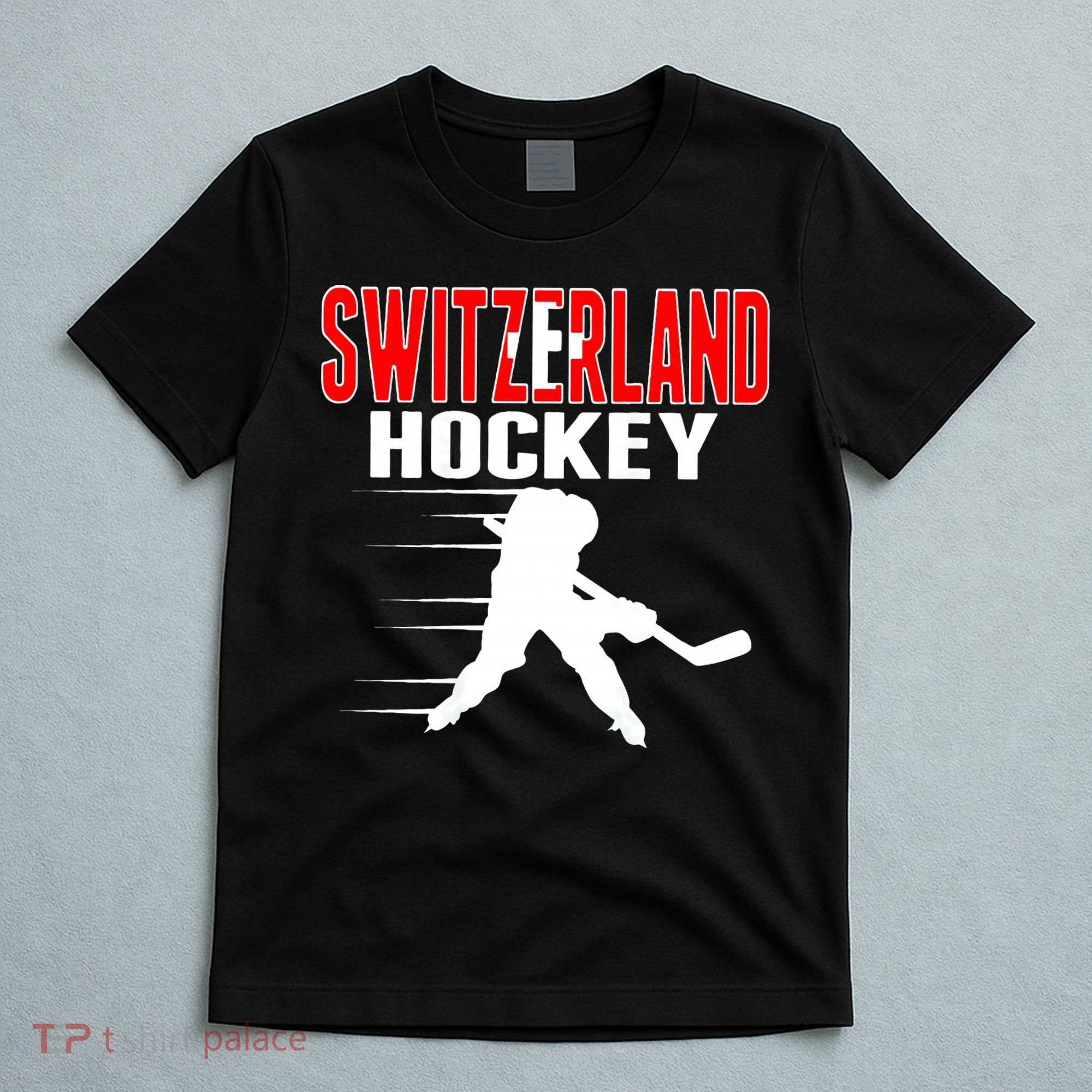 Switzerland Ice Hockey Fans Jersey Support Swiss Hockey Team T-Shirt