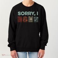 Sorry I-DGAF Hidden Message Guitar Chords Music Note Women's Sweatshirt thumb 0