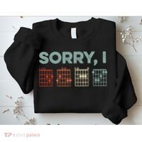Sorry I-DGAF Hidden Message Guitar Chords Music Note Sweatshirt thumb 2