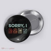 Sorry I-DGAF Hidden Message Guitar Chords Music Note Button thumb 0