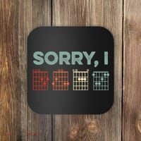 Sorry I-DGAF Hidden Message Guitar Chords Music Note Coaster thumb 0