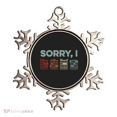 Sorry I-DGAF Hidden Message Guitar Chords Music Note Ornament