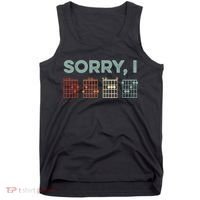 Sorry I-DGAF Hidden Message Guitar Chords Music Note Tank Top thumb 0