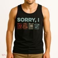 Sorry I-DGAF Hidden Message Guitar Chords Music Note Tank Top thumb 3