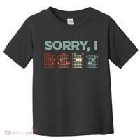 Sorry I-DGAF Hidden Message Guitar Chords Music Note Toddler T-Shirt thumb 0