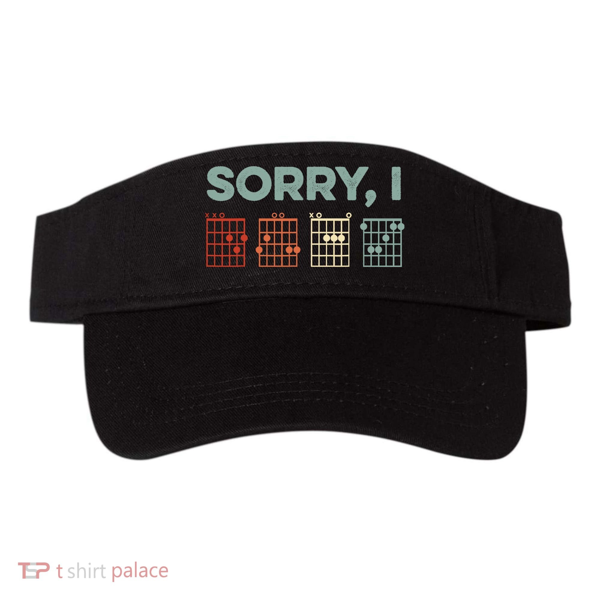 Sorry I-DGAF Hidden Message Guitar Chords Music Note Visor