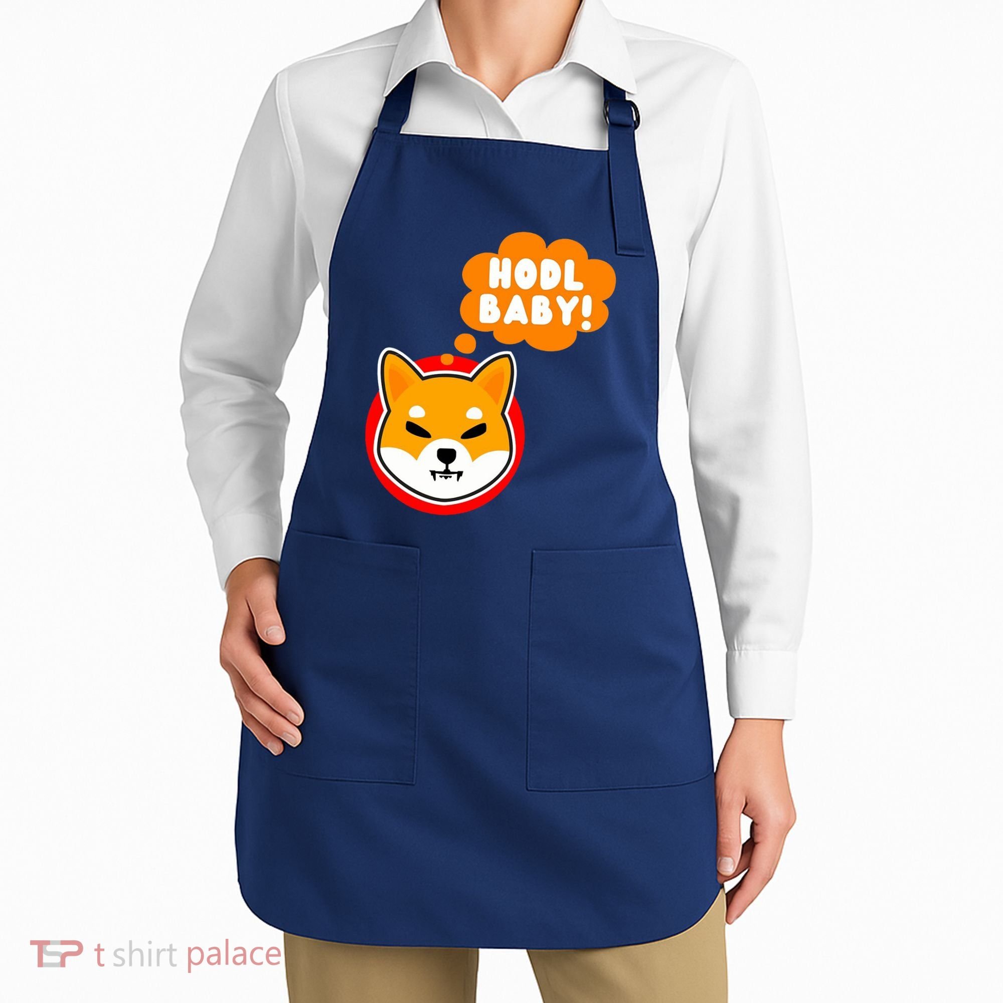 Shiba Inu Hodl Baby Apron