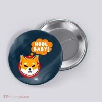Shiba Inu Hodl Baby Button thumb 0