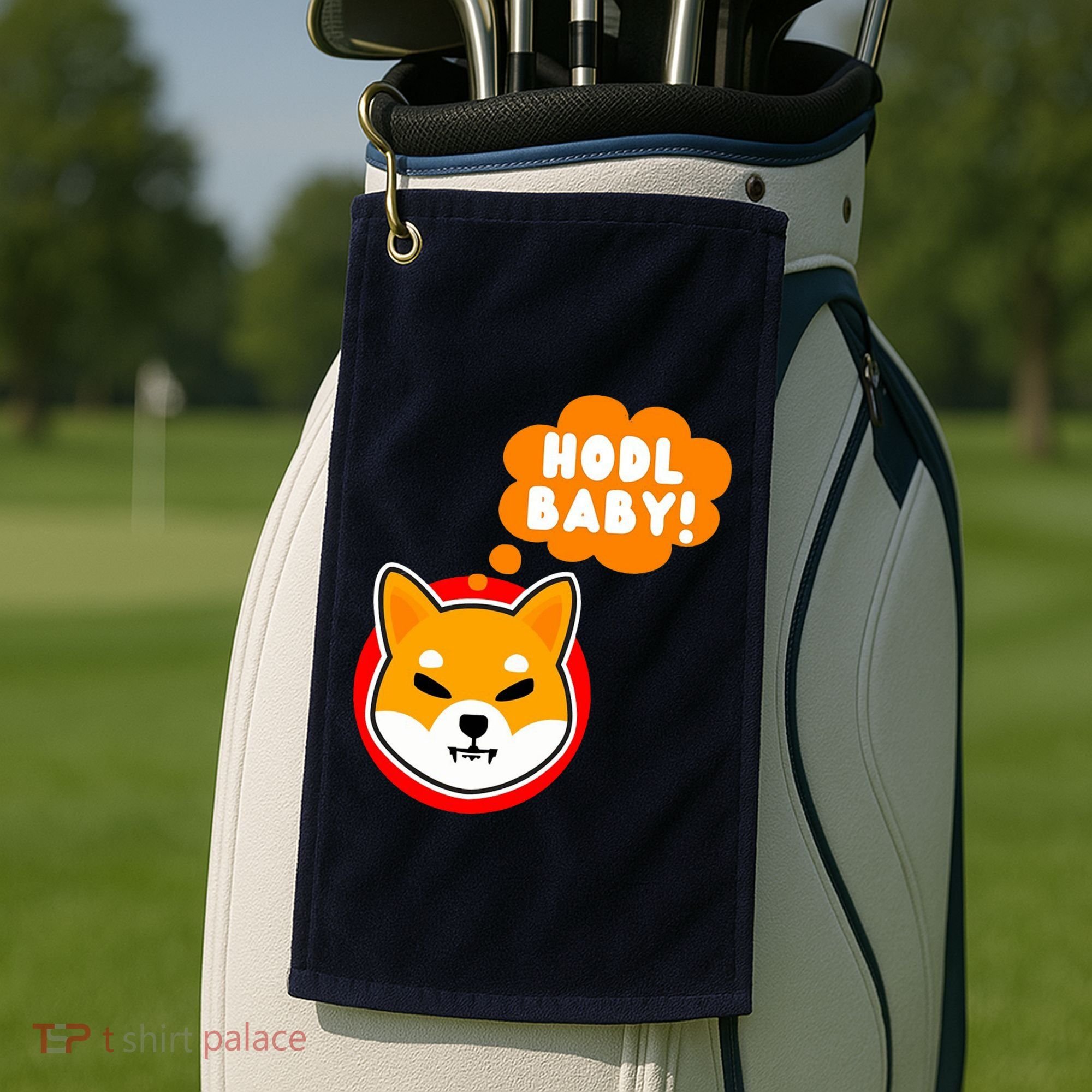 Shiba Inu Hodl Baby Golf Towel
