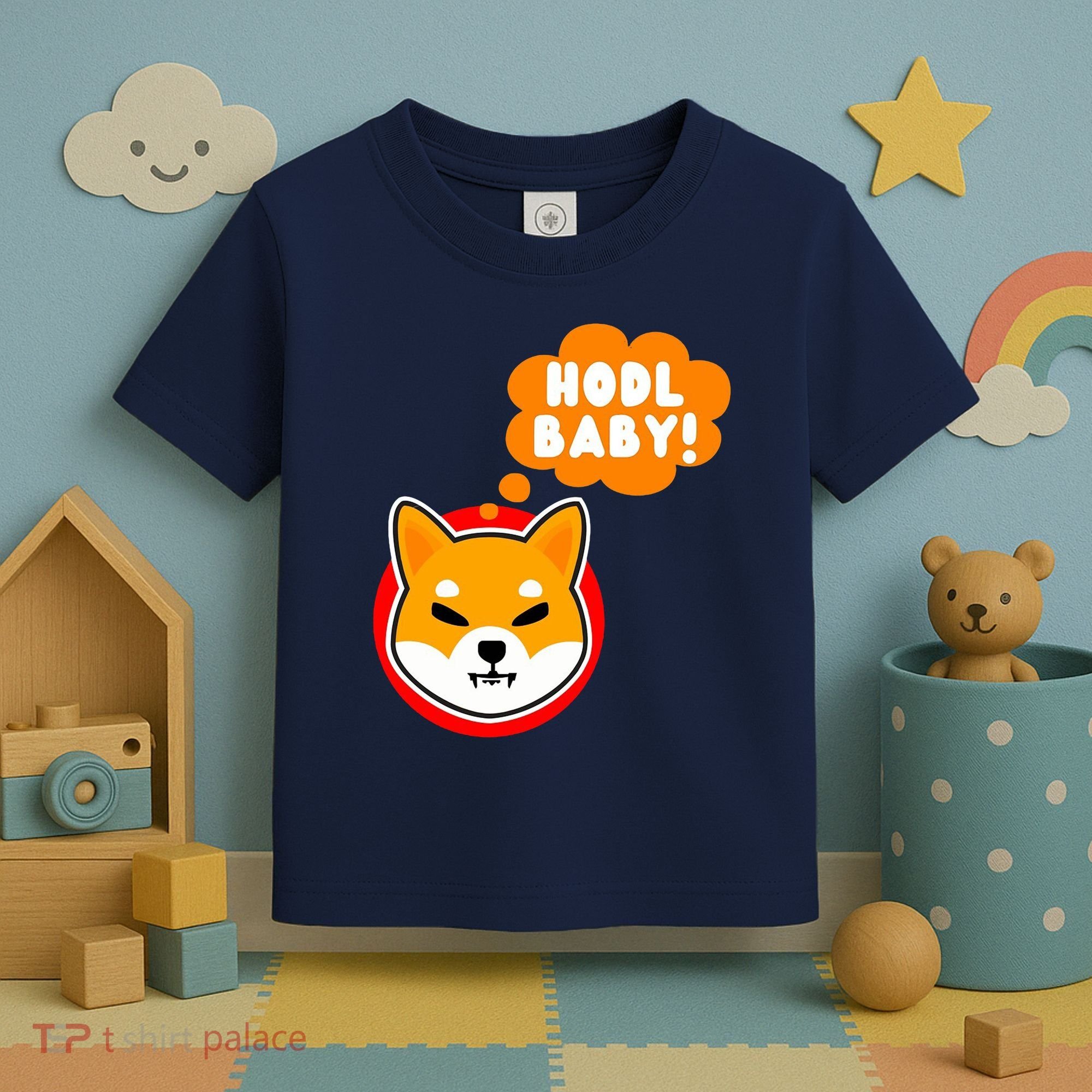 Shiba Inu Hodl Baby Toddler T-Shirt