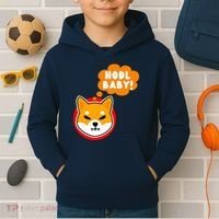 Shiba Inu Hodl Baby Kids Hoodie thumb 2