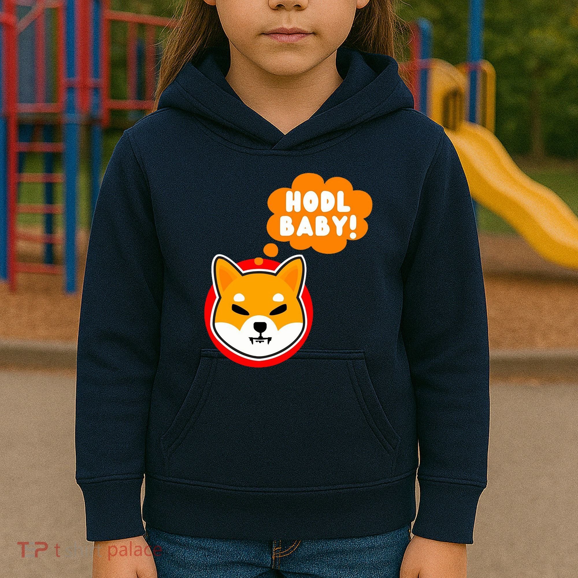 Shiba Inu Hodl Baby Kids Hoodie