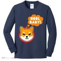 Shiba Inu Hodl Baby Kids Long Sleeve Shirt thumb 0
