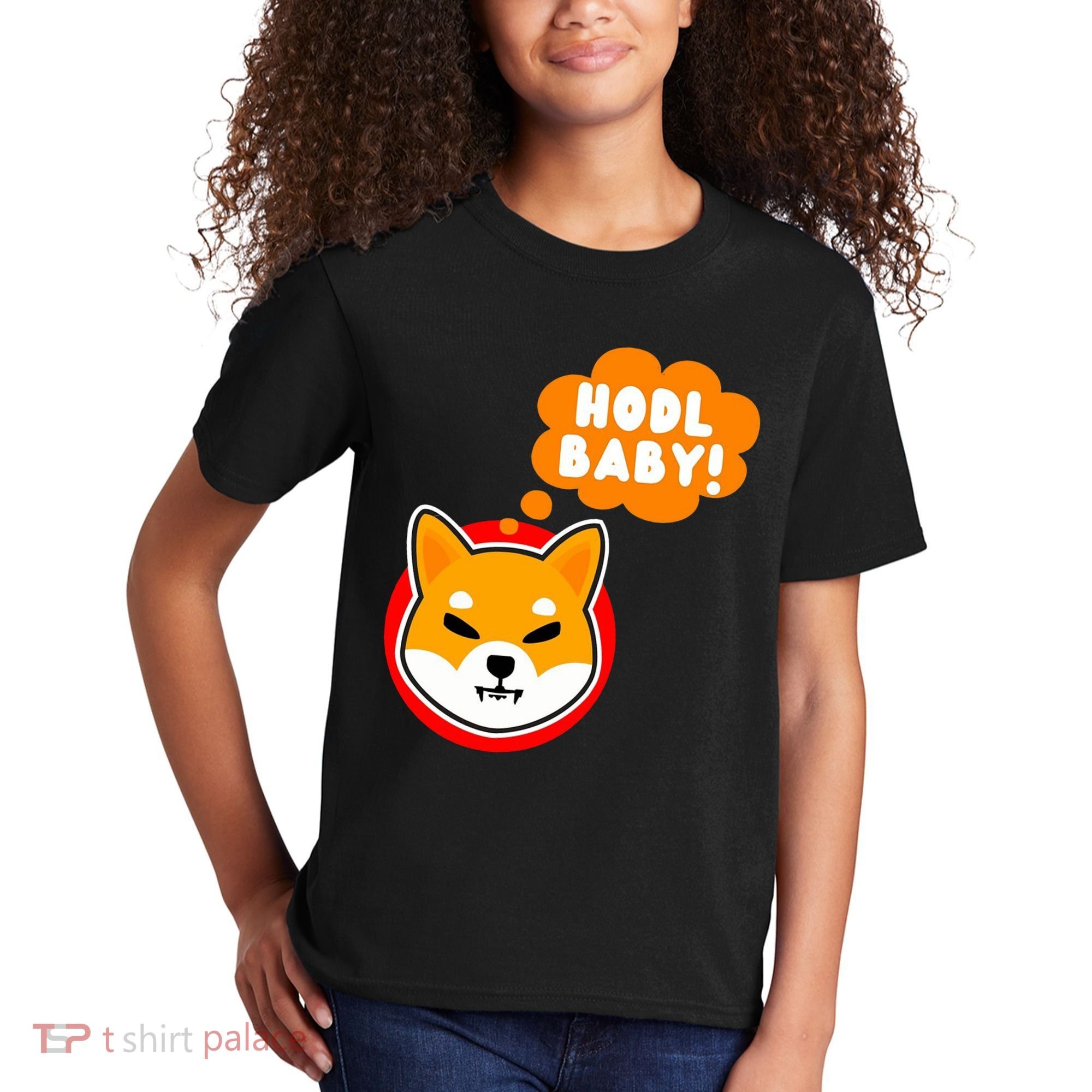 Shiba Inu Hodl Baby Kids T-Shirt