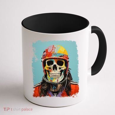 Skeleton Ice Hockey Great Gift Coffee Mug back