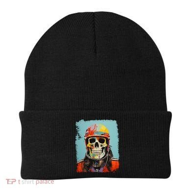 Skeleton Ice Hockey Great Gift Beanie