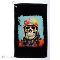 Skeleton Ice Hockey Great Gift Golf Towel thumb 0