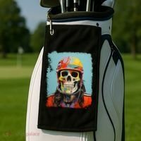 Skeleton Ice Hockey Great Gift Golf Towel thumb 2