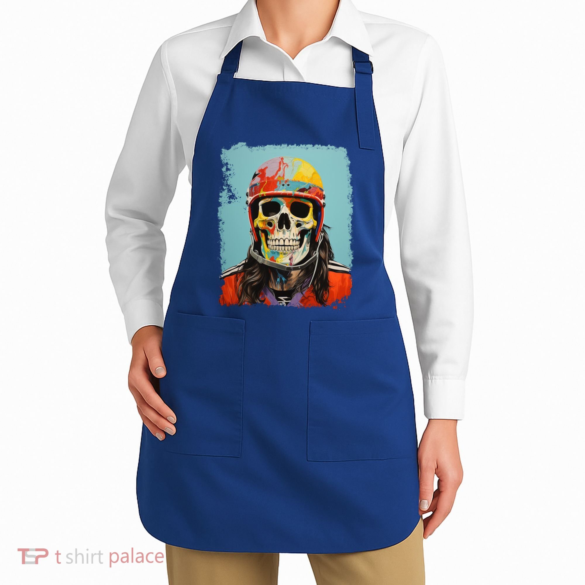 Skeleton Ice Hockey Great Gift Apron