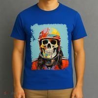 Skeleton Ice Hockey Great Gift T-Shirt thumb 3