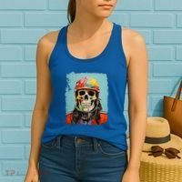 Skeleton Ice Hockey Great Gift Women's Tank Top thumb 2