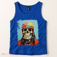 Skeleton Ice Hockey Great Gift Tank Top thumb 2