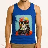 Skeleton Ice Hockey Great Gift Tank Top thumb 3
