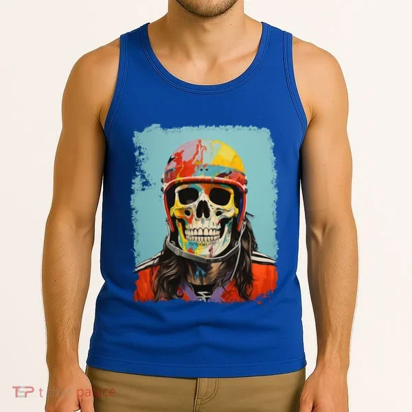 Skeleton Ice Hockey Great Gift Tank Top