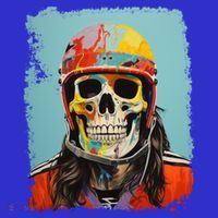 Skeleton Ice Hockey Great Gift Kids Sweatshirt thumb 2