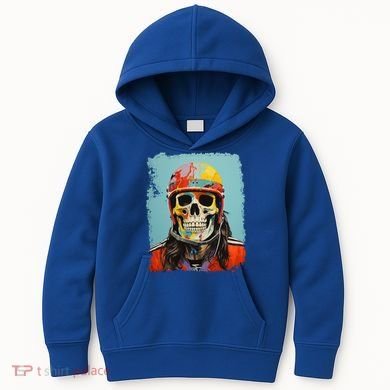 Skeleton Ice Hockey Great Gift Kids Hoodie