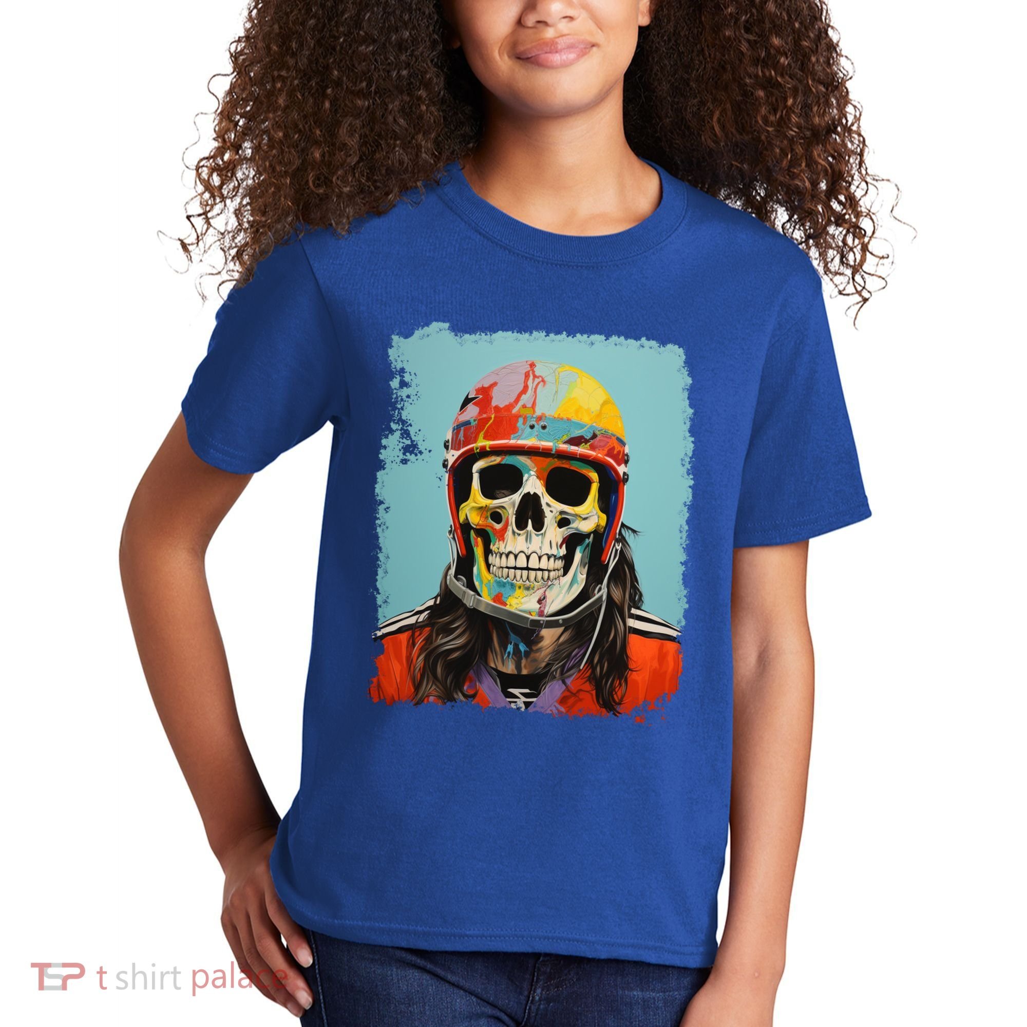 Skeleton Ice Hockey Great Gift Kids T-Shirt