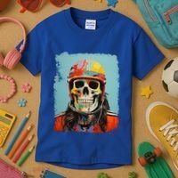 Skeleton Ice Hockey Great Gift Kids T-Shirt thumb 3