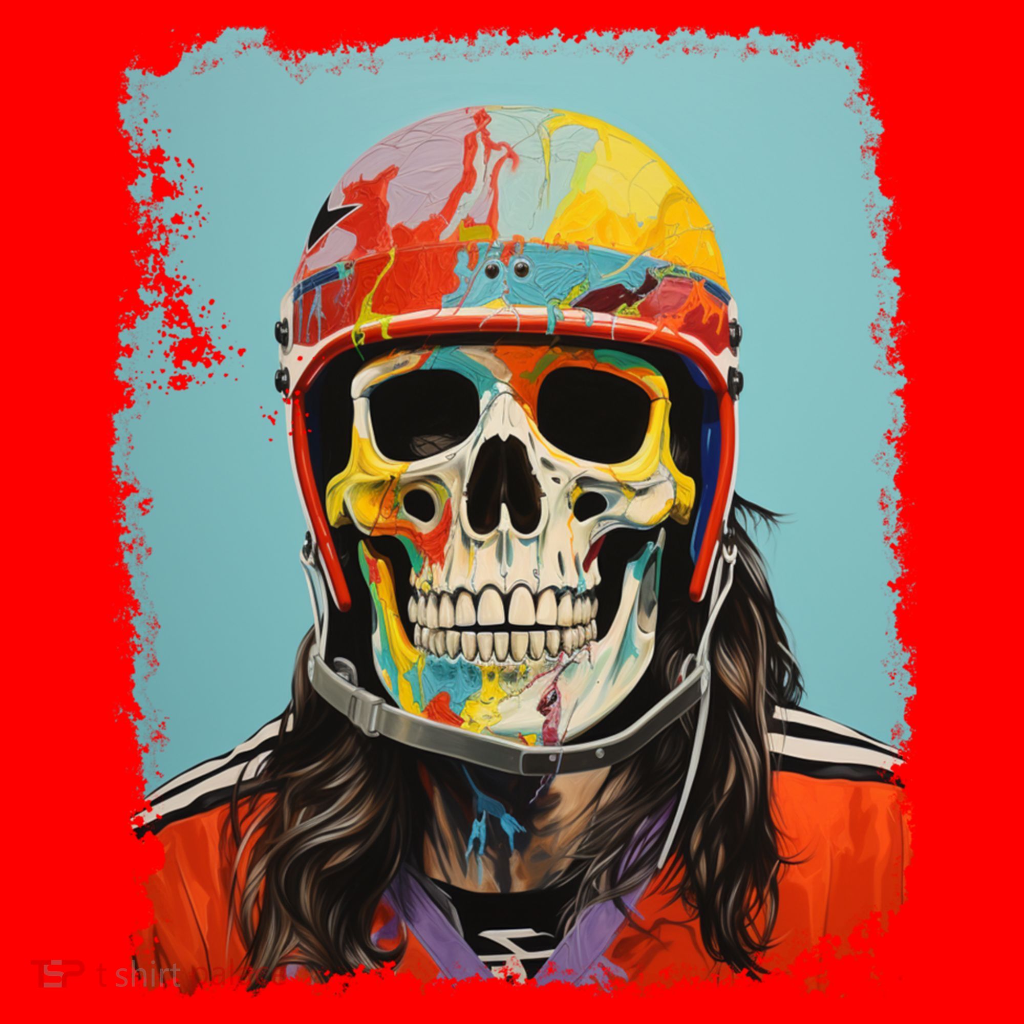 Skeleton Ice Hockey Great Gift Santa Hat