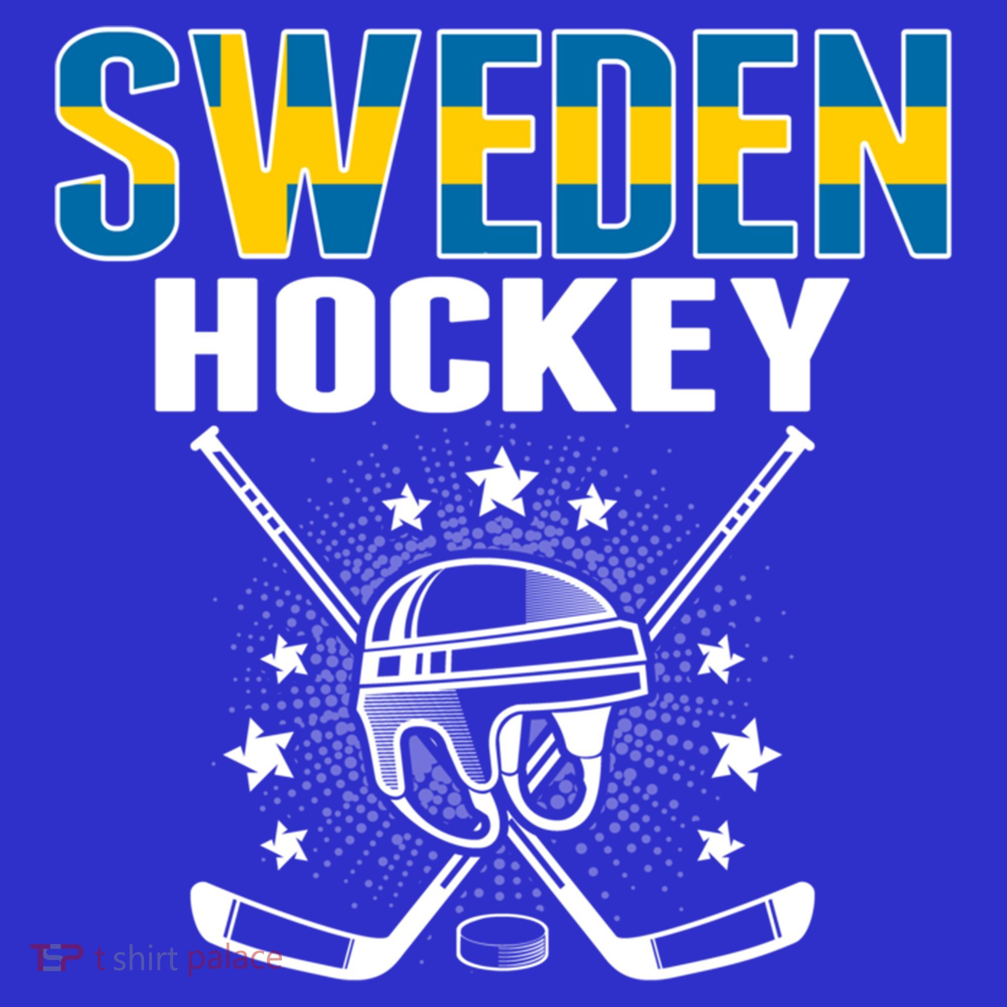 Sweden Ice Hockey Fans Jersey Support Swedish Hockey Team Funny Gift T-Shirt