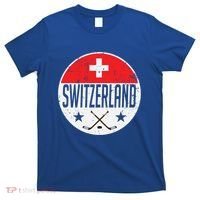Switzerland Ice Hockey Flag Jersey Supporter Swiss Fan Cute Gift T-Shirt thumb 0
