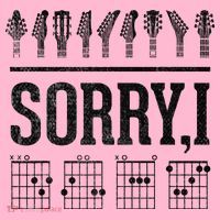 Sorry IDGAF Hidden Message Music Note Dgaf Guitar Chords Coaster thumb 2