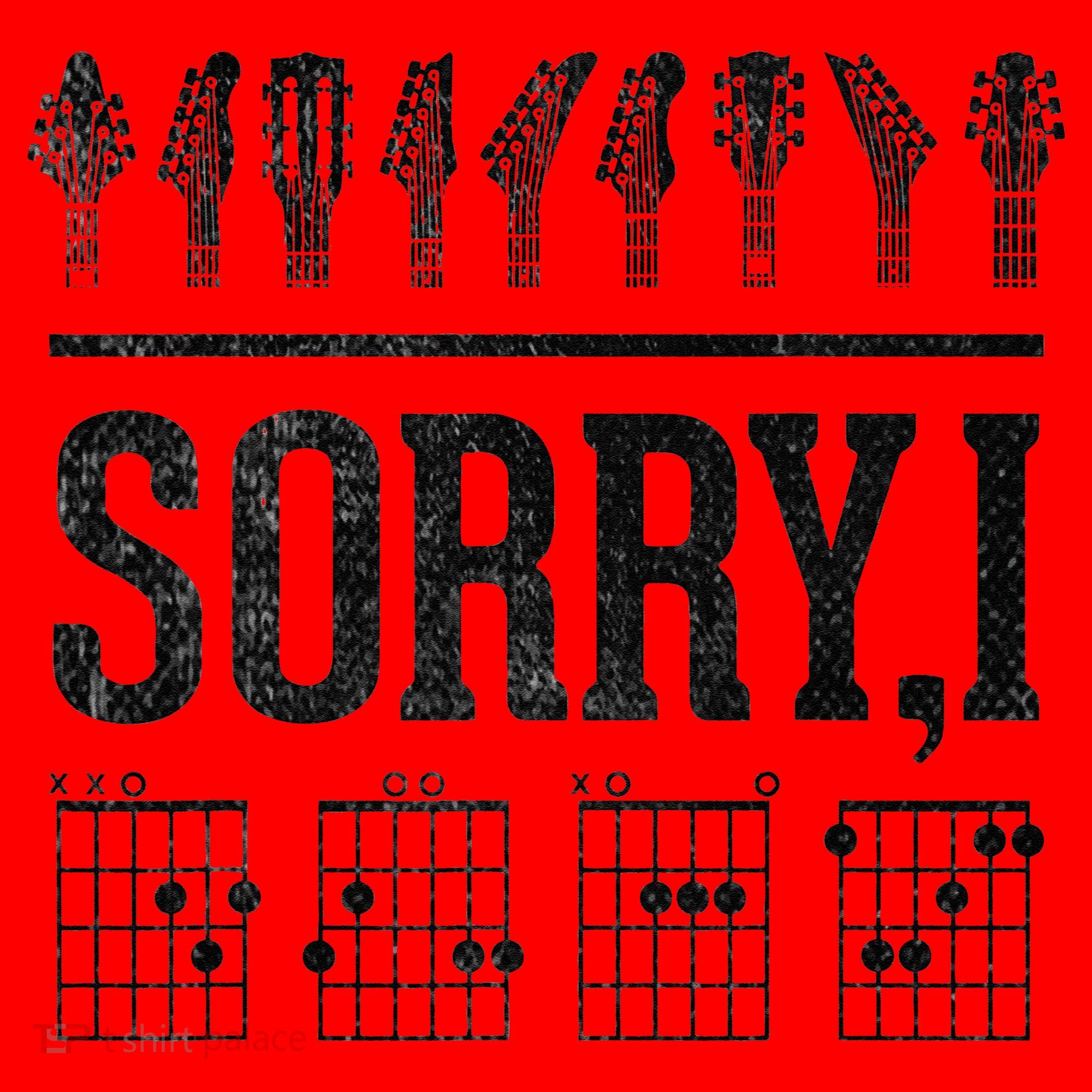 Sorry IDGAF Hidden Message Music Note Dgaf Guitar Chords Santa Hat