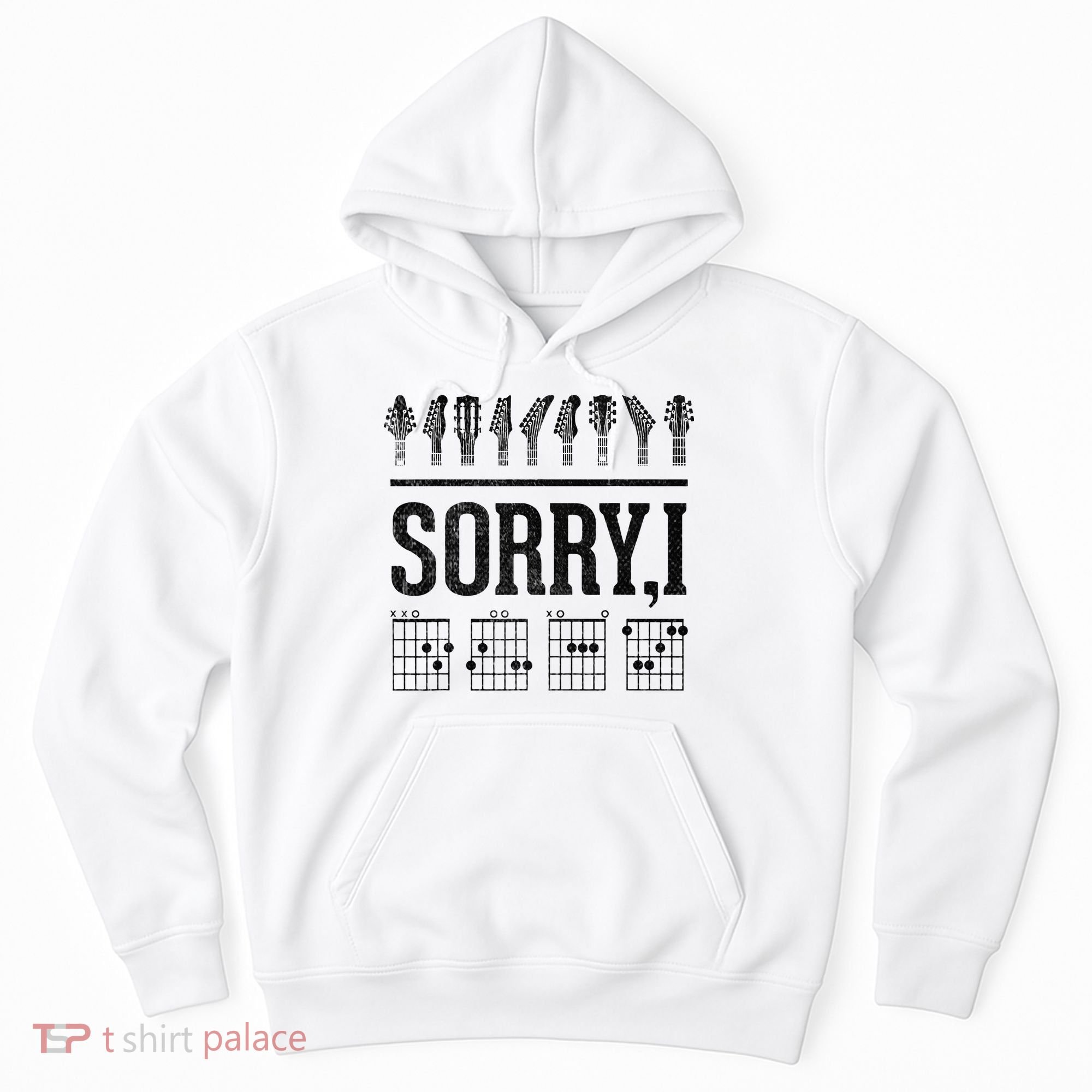 Sorry IDGAF Hidden Message Music Note Dgaf Guitar Chords Hoodie