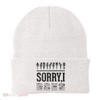 Sorry IDGAF Hidden Message Music Note Dgaf Guitar Chords Beanie thumb 0
